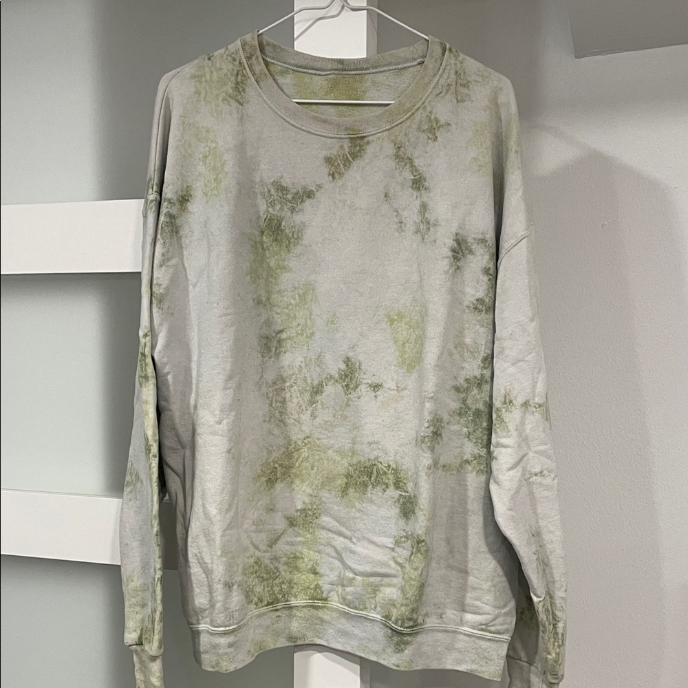 Green Tie-Dye Sweater